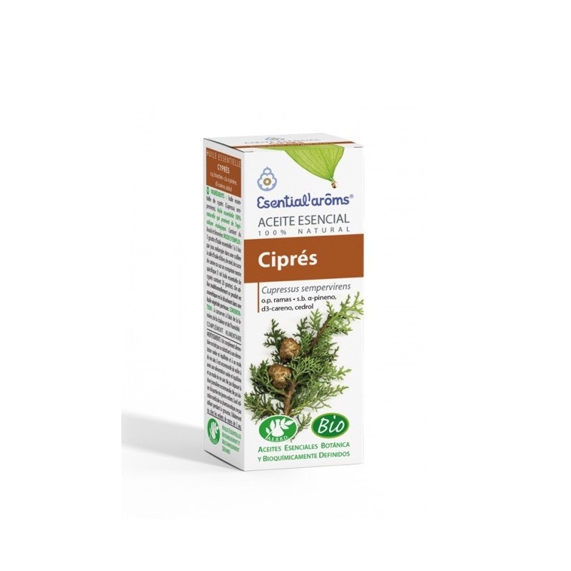 Aceite Esencial Ciprés Bio Esential Aroms - 10 ml.