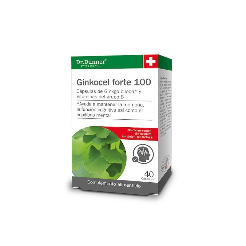 Ginkocel Forte 100 | 40 Cápsulas | Dr. Dunner