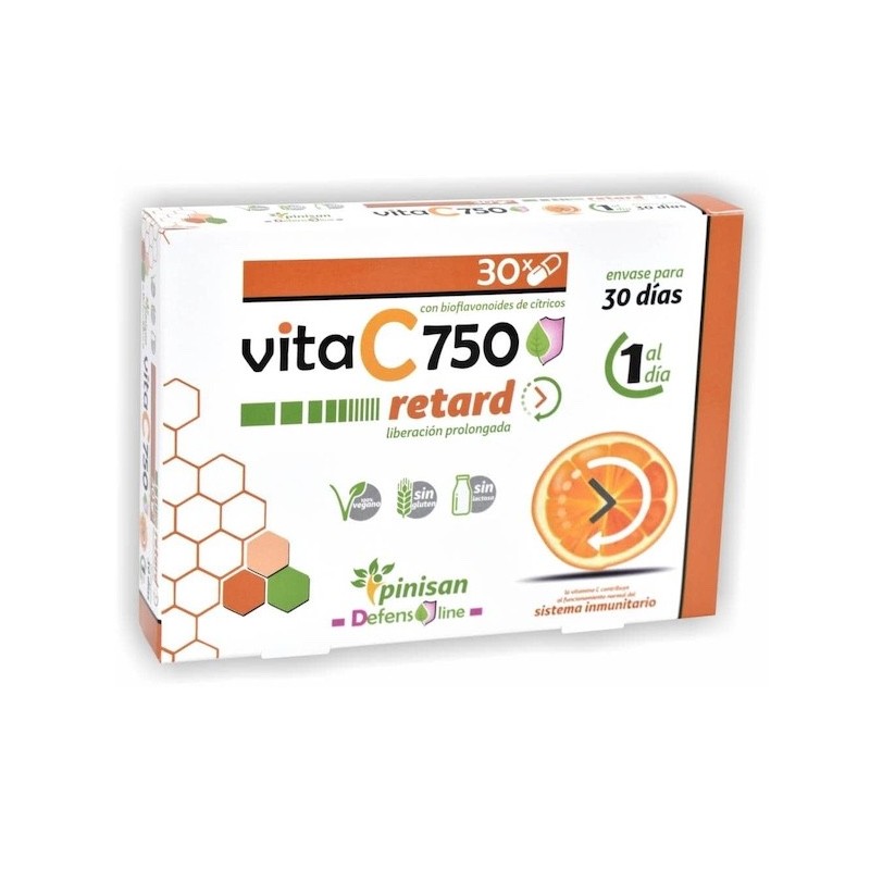 Vita C Retard | Pinisan | 750 mg | 30 Cápsulas