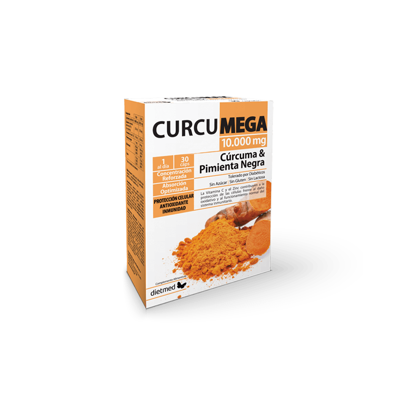 Curcumega Complex 10.000 mg. | Dietmed | 30 Cápsulas | Vitasanis