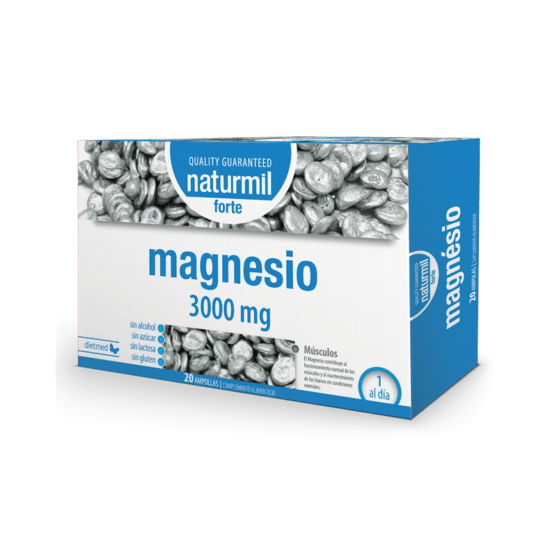 Magnesio Forte 3.000 mg. Naturmil | 20 Ampollas | Vitasanis