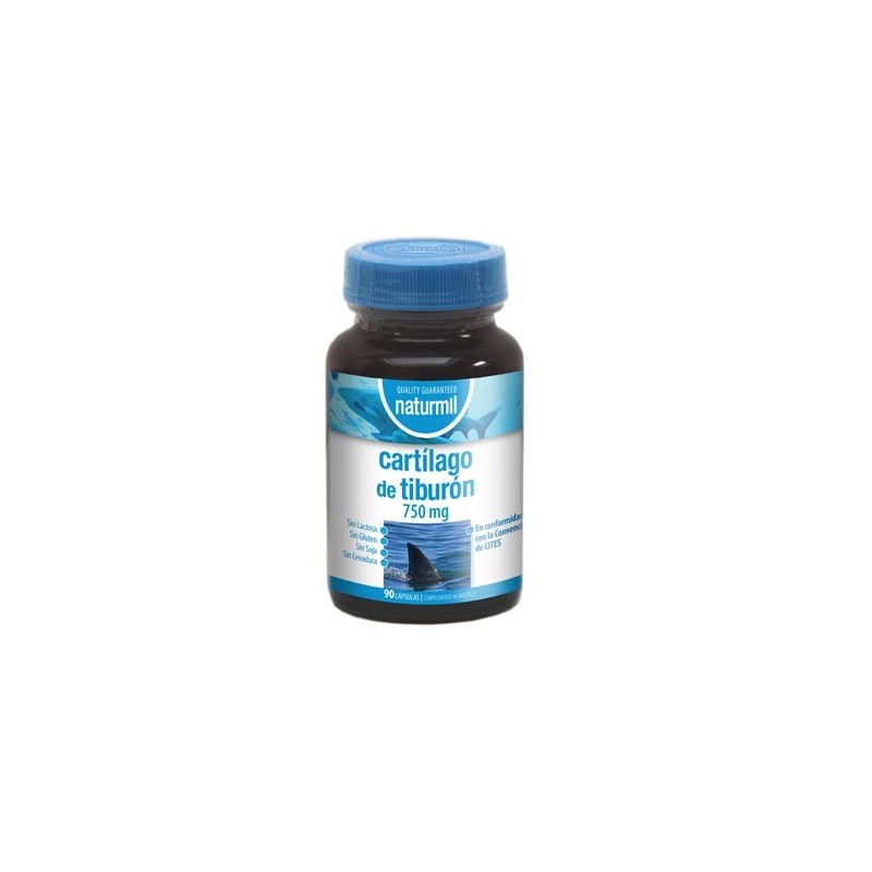 Cartílago de Tiburón 750 mg. Naturmil - 90 Cápsulas