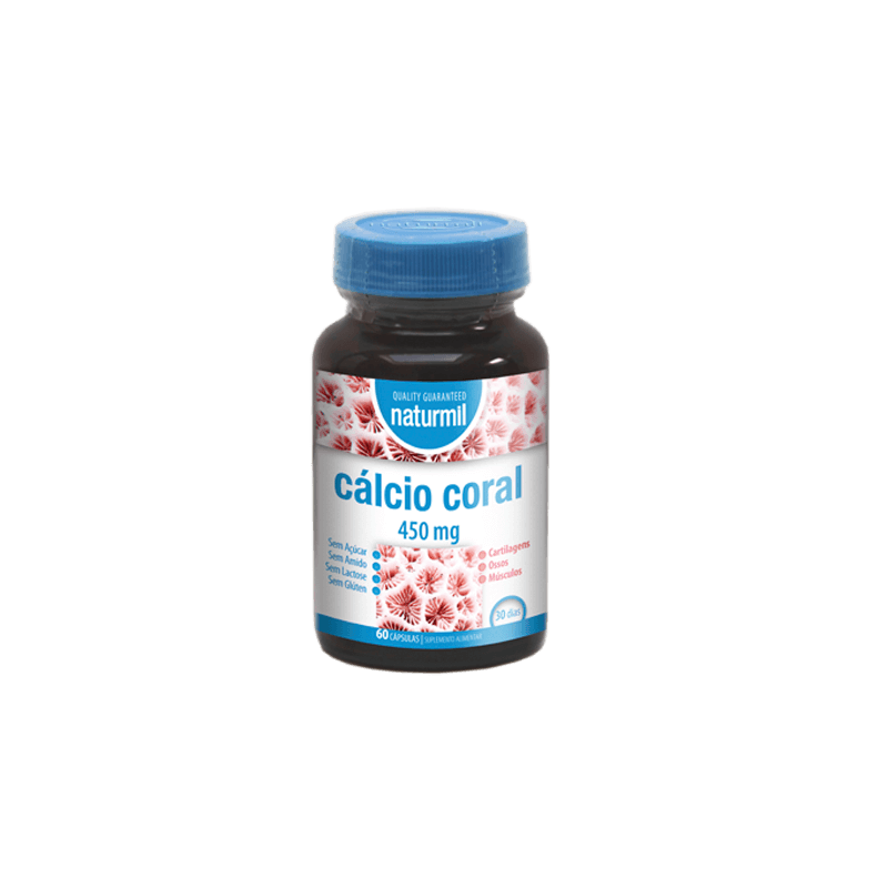 Calcio Coral 450 mg. | Naturmil | 60 Cápsulas | Vitasanis