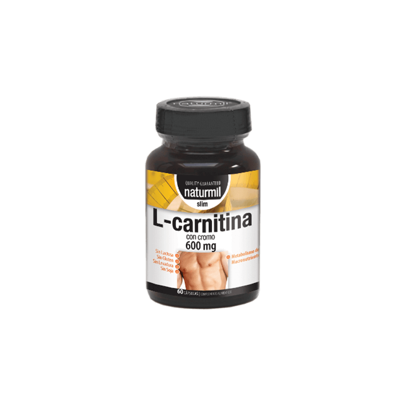 L-carnitina Slim 600 mg. 60 Cápsulas | Naturmil | Vitasanis