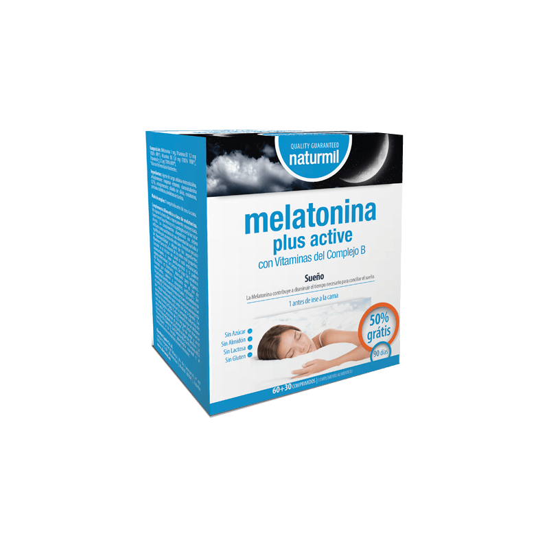 Melatonina Plus Active Naturmil | 60 + 30 Comprimidos