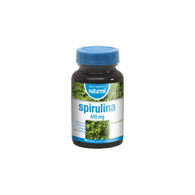 Spirulina 400 mg. Naturmil - 90 Cápsulas