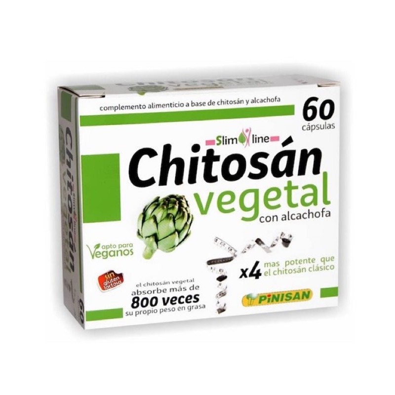Chitosán Vegetal con Alcachofa Pinisan | 60 Cápsulas | Vitasanis