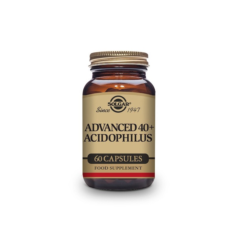 40 Plus Acidofilus Avanzado | Solgar | 60 cápsulas