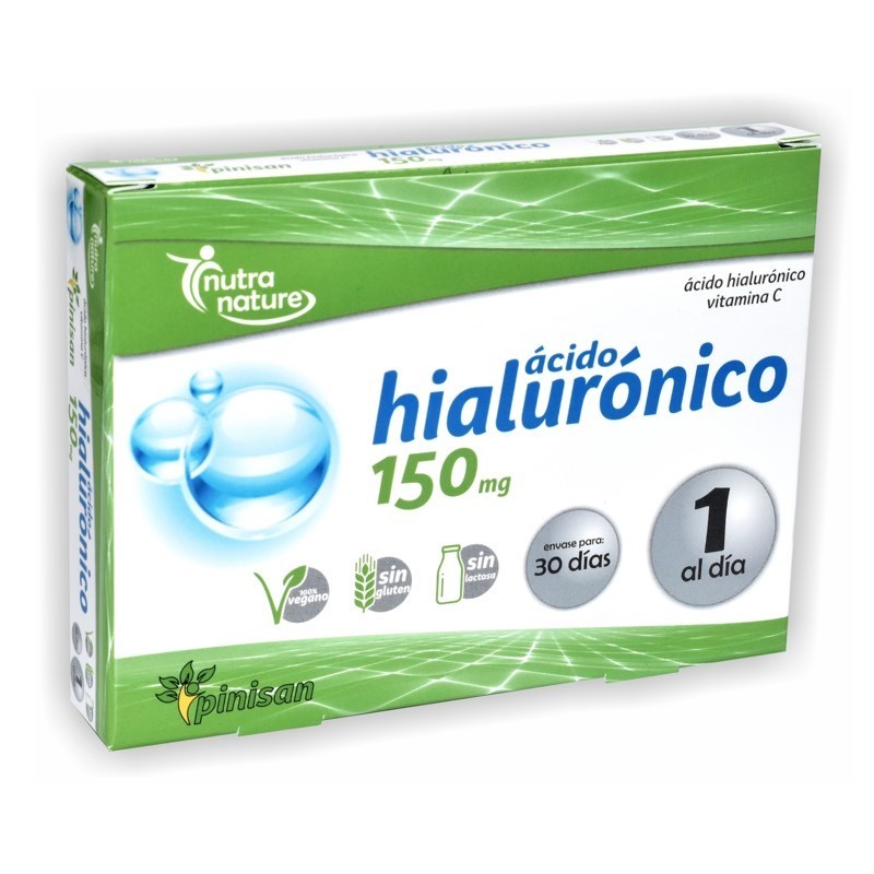 Ácido Hialurónico 150 mg. Pinisan | 30 Cápsulas | Vitasanis