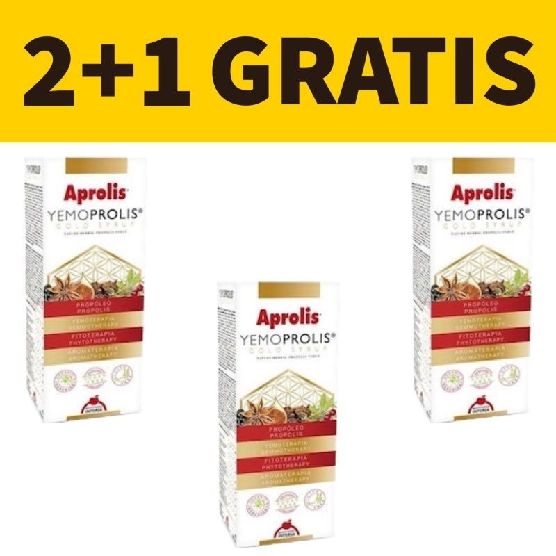 Aprolis Yemoprolis Gold Syrup 180 ml. | Pack Promo 2+1 Gratis | Intersa | Vitasanis
