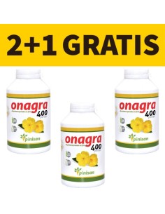 Onagra Pinisan | Oferta 2+1 Gratis | 400 Perlas | 500 mg. | Vitasanis