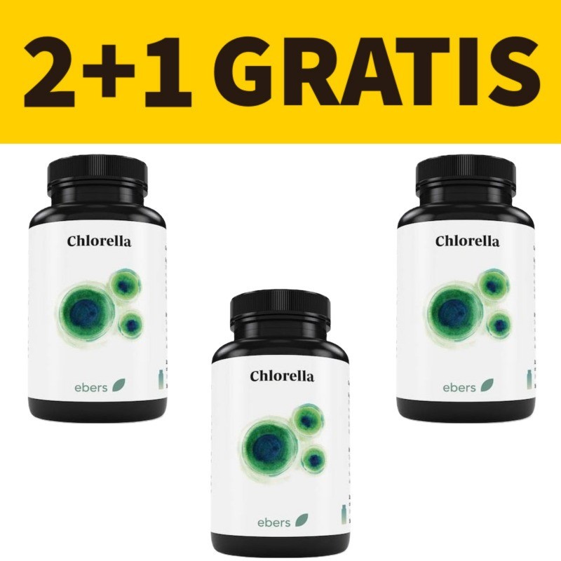 Chlorella Ebers | 2+1 Gratis | 90 Comprimidos | Vitasanis