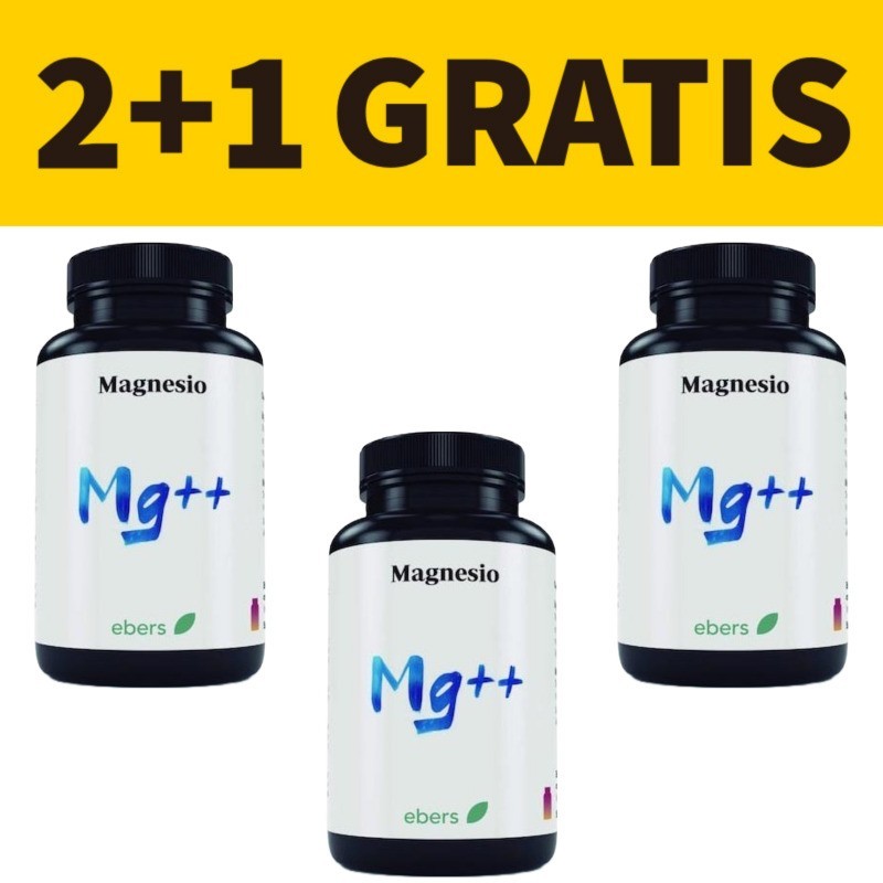 Magnesio Ebers | 2+1 Gratis | 100 Comprimidos | Vitasanis