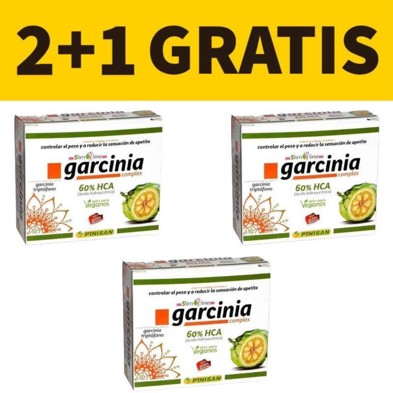 Garcinia Complex Pinisan | Pack 2+1 Gratis | 60 Cápsulas | Vitasanis