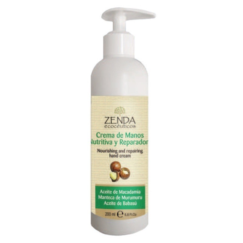 Crema de Manos Nutritiva y Reparadora Familiar | Zenda Ecocéuticos | 200 ml.