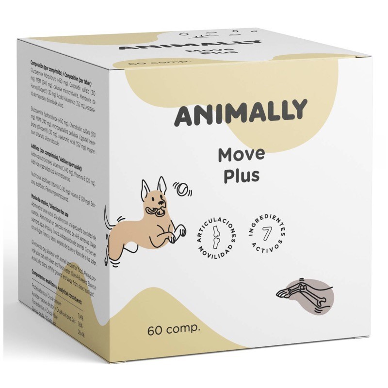 Move Plus 60 Comprimidos | Animally | Articulaciones Mascotas y Animales