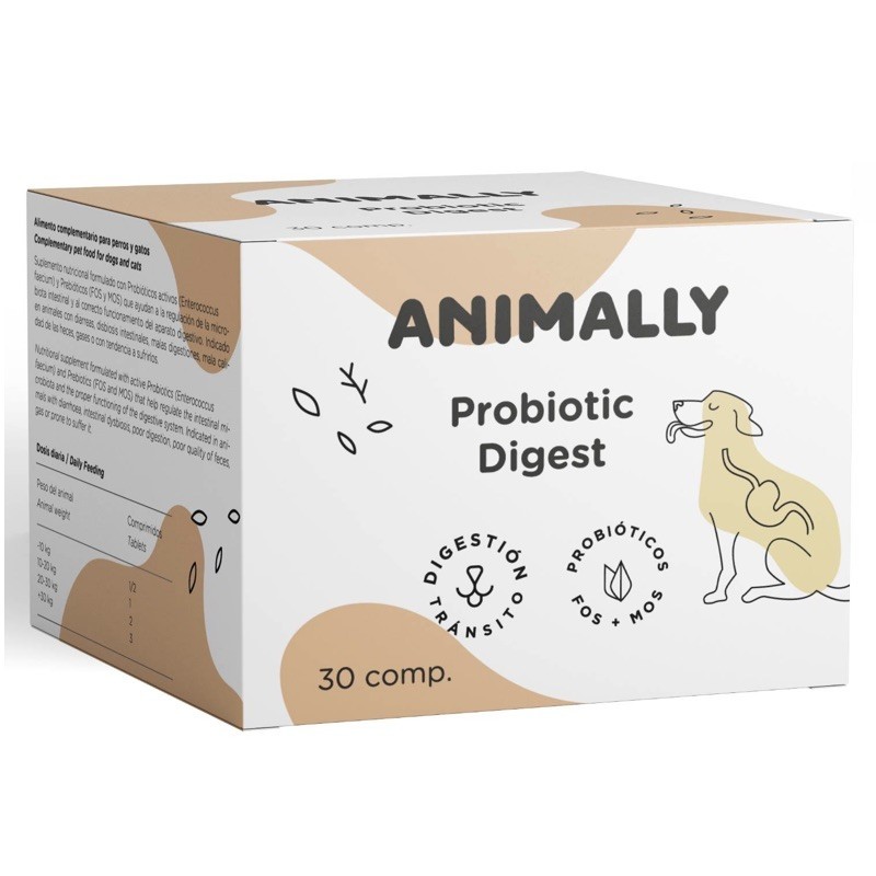 Probiotic Digest | Animally | 30 Comprimidos
