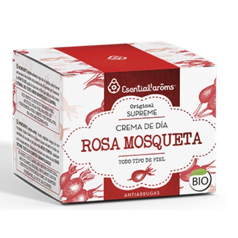 Crema Facial Rosa Mosqueta Esential Aroms | Ácido Hialurónico Vegetal | 50 ml.