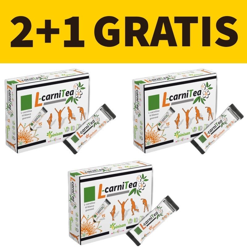 L-Carnitea | Pack 2+1 Gratis | 15 Sticks | Pinisan