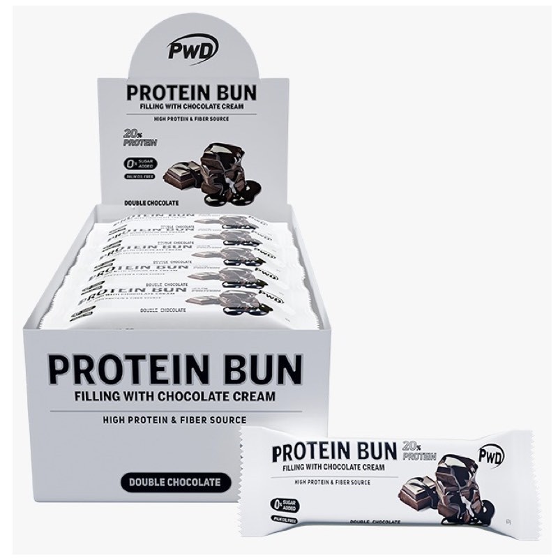 Protein Bun 15x60 gr - Double Chocolate - PWD