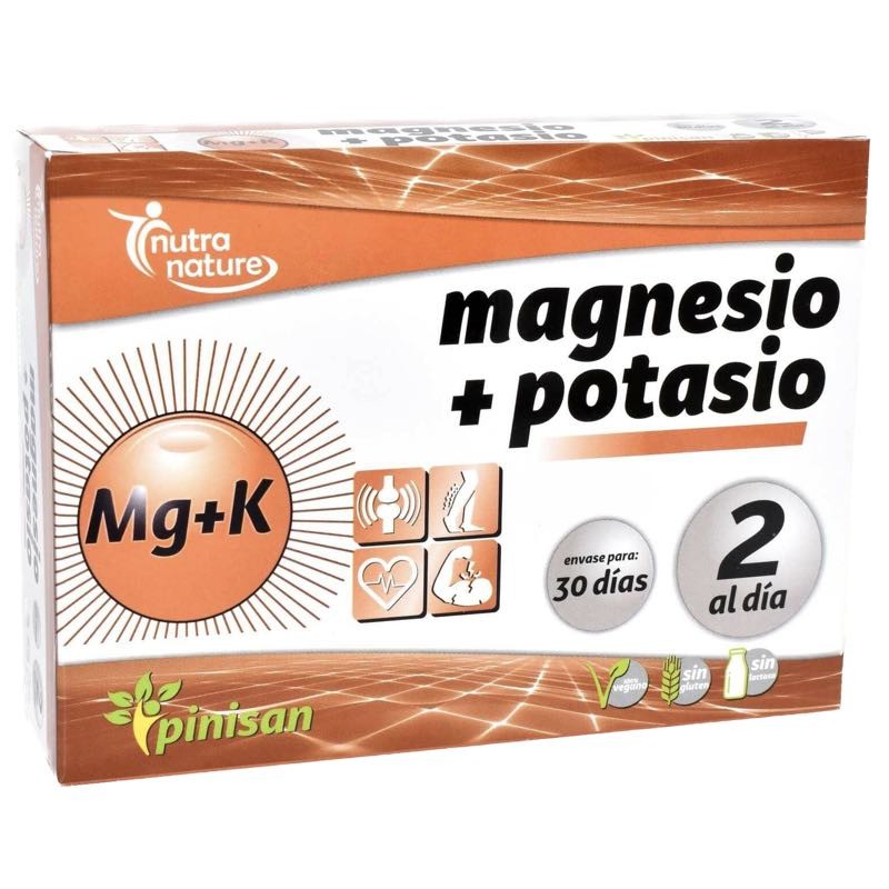 Magnesio + Potasio Pinisan | 60 Comprimidos