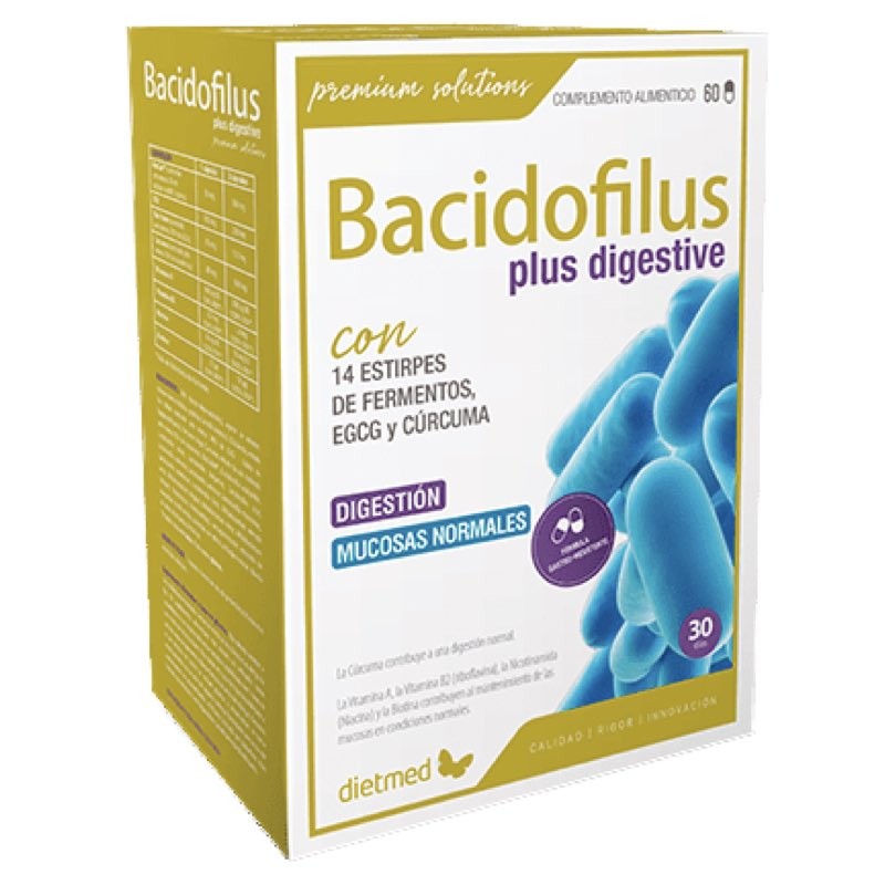Bacidofilus Plus Digestive | 60 Cápsulas | Dietmed