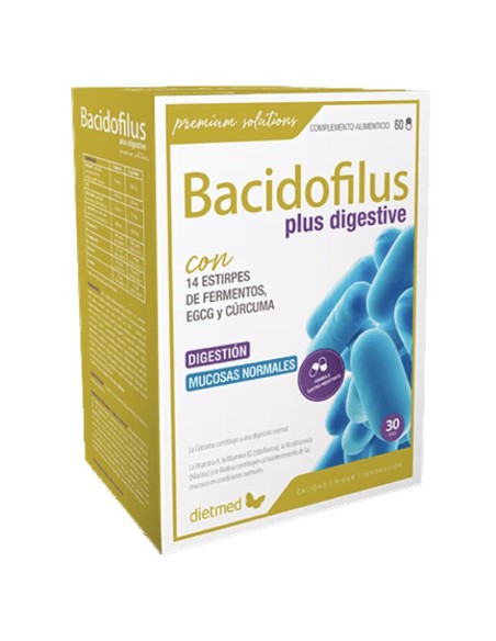 Bacidofilus Plus Digestive | 60 Cápsulas | Dietmed