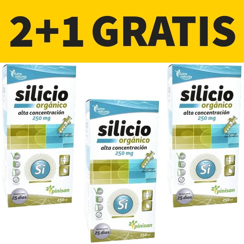 Silicio Orgánico Pinisan | Pack 2+1 Gratis | Vitasanis