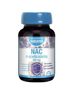 NAC n-acetilcisteina 600 mg | Naturmil | 60 Comprimidos | Vitasanis