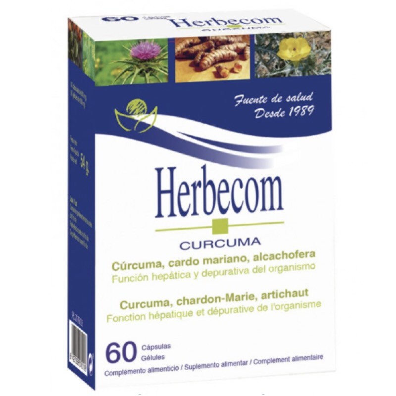 Herbecom Cúrcuma| 60 Cápsulas | Bioserum