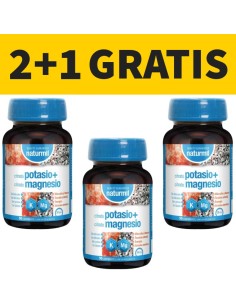 Citrato Potasio + Citrato Magnesio | Naturmil | Pack 2+1 Gratis