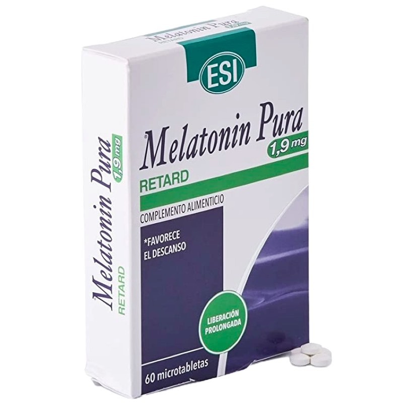 Melatonina 1,9 mg. Pura Retard | 60 tabletas | Melatonina Retard ESI