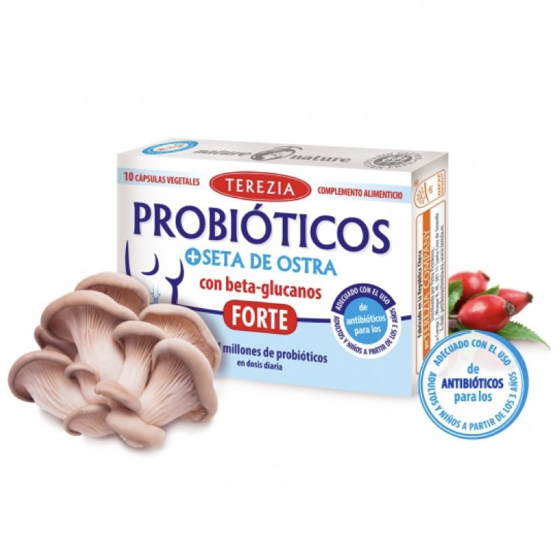 Probióticos y Seta de Ostra Forte | Terezia | 10  Cápsulas | Vitasanis