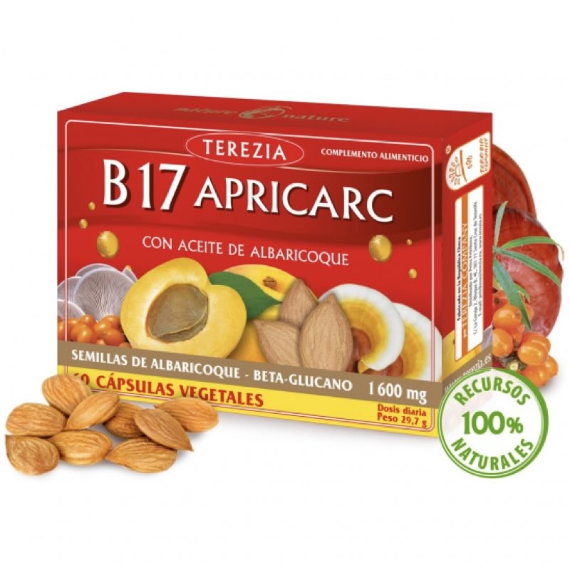 B17 Apricarc con Aceite de Albaricoque | Terezia | 60 Cápsulas