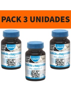 Calcio + Magnesio + Zinc y Vitamina D | Naturmil | Pack 3 unidades
