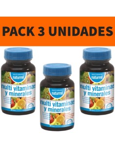 Multivitaminas y Minerales | Naturmil | 30 Perlas | Pack 3 Unidades