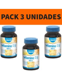 Vitamina D3 | Naturmil | 4.000 UI | Pack 3 Unidades