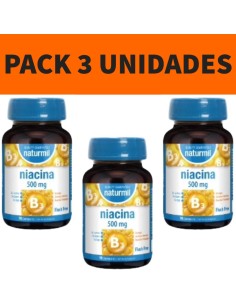 Niacina 500 mg. Naturmil | Pack 3 Unidades