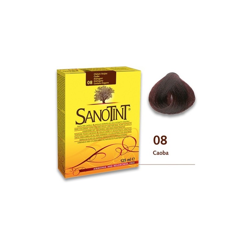 SANOTINT Tinte Classic 08 "Caoba" | 125 ml. | Tintes Naturales Sanotint | Vitasanis
