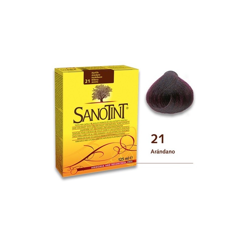 SANOTINT Tinte Classic 21 Arándano | 125 ml. | Tintes Naturales | Vitasanis