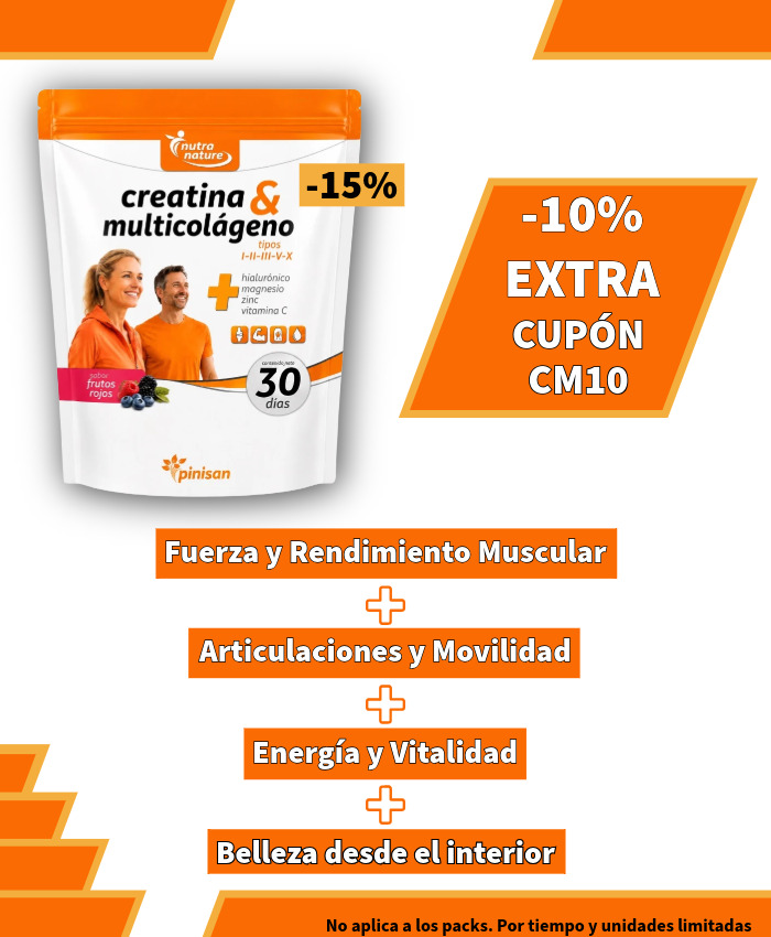 Creatina y Multicol&aacute;geno Pinisan | Cup&oacute;n Descuento