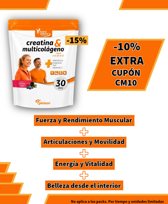 Creatina y Multicol&aacute;geno Pinisan | Cup&oacute;n Descuento